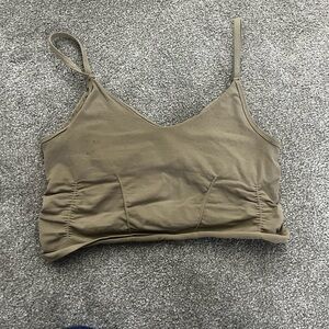 Free People Beige Spaghetti Strap Top